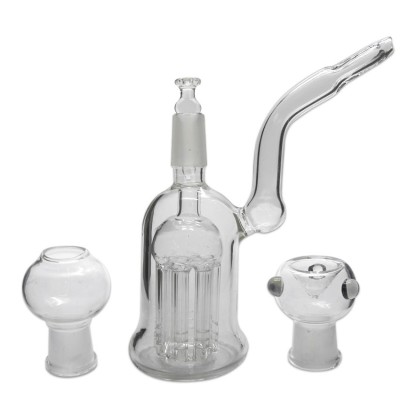 Bullet Glass Mini Bong + Percolator 17cm